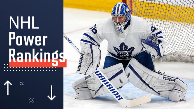 Toronto Maple Leafs goaltender Jack Campbell